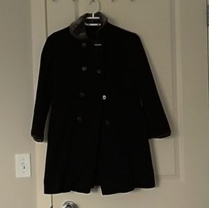 Black buttoned coat